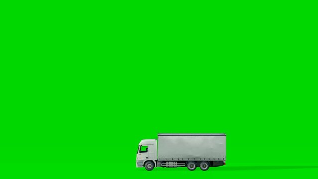 Truck green screen video
