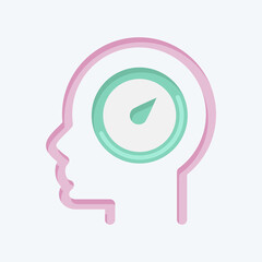 Icon Willpower. related to Psychology Personality symbol. simple design editable. simple illustration