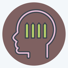 Icon Autism. related to Psychology Personality symbol. simple design editable. simple illustration