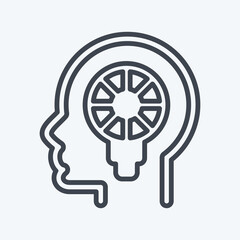 Obraz premium Icon Personality. related to Psychology Personality symbol. simple design editable. simple illustration
