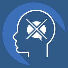 Icon Intolerance. related to Psychology Personality symbol. simple design editable. simple illustration