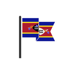 Eswatini flags icon set, Eswatini independence day icon set vector sign symbol