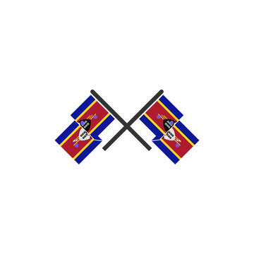 Eswatini flags icon set, Eswatini independence day icon set vector sign symbol