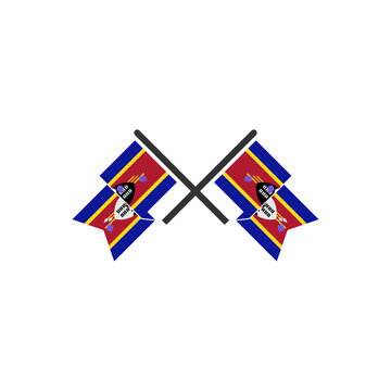 Eswatini flags icon set, Eswatini independence day icon set vector sign symbol