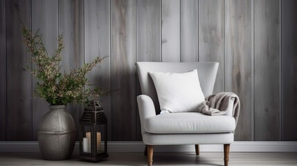 Modern simple interior and sofa
