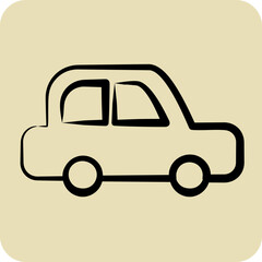Icon Car. related to Car Service symbol. Glyph Style. repairin. engine. simple illustration