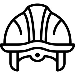 safety helmet line icon
