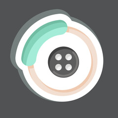 Sticker Brakes. related to Car Service symbol. repairin. engine. simple illustration