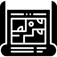 blueprint solid icon