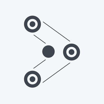Icon Cambelt. related to Car Service symbol. Glyph Style. repairin. engine. simple illustration