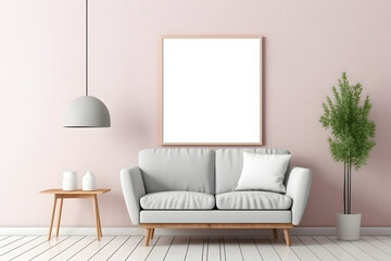 Frame Mockup - Polished and Inviting Wall Decor, generative ai