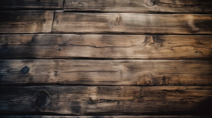 Old grunge dark textured wooden background , The surface of the old brown wood texture. Brown wood texture. Abstract background. Post-processed generative AI