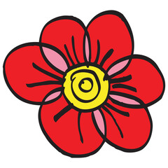 flower isolated on white