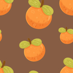 Pattern Orange Brown BG