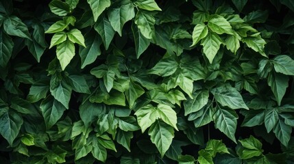 Fototapeta na wymiar Tropical leaves background. Green leaves pattern. Tropical leaves texture, Generative AI