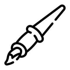 paint brush Line Icon