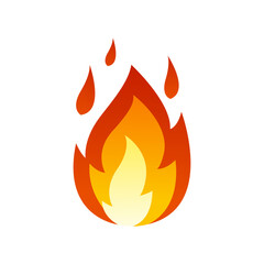 Fire flame logo design. Fire flame icon. Fire symbols. Vector illustration.