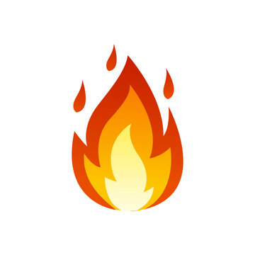 Fire flame logo design. Fire flame icon. Fire symbols. Vector illustration.
