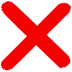 Obraz premium red cross mark