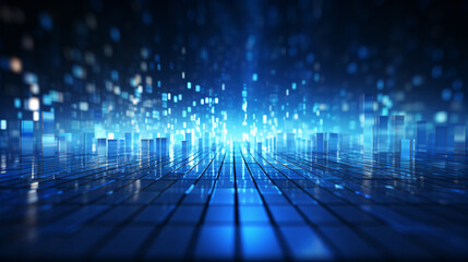 Network technology big data background constructed by abstract digital lines