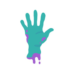 rotten zombie hands halloween night horror party decoration elements