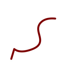 Red Squiggly Doodles Lines Vectors