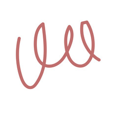 Red Squiggly Doodles Lines Vectors