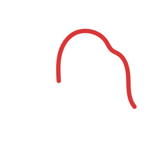 Red Squiggly Doodles Lines Vectors