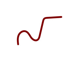 Red Squiggly Doodles Lines Vectors