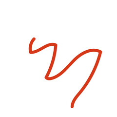 Red Squiggly Doodles Lines Vectors