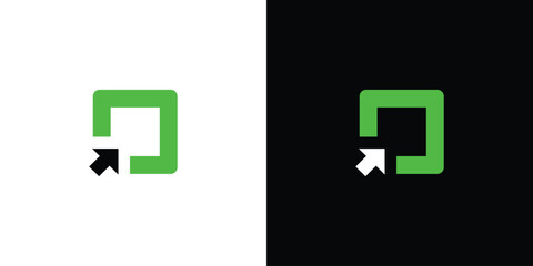 Unique and modern storage click logo design 4