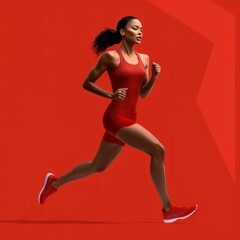 Full Speed Ahead: Depicting the Intense Energy and Drive of a Runner, generative ai