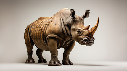 Obraz premium rhinoceros on white background