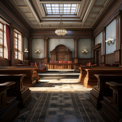 Photo-Realistic Interior of Famous Federal Courthouse