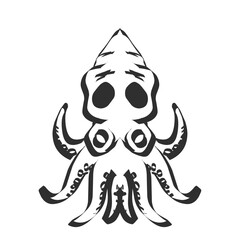 Simple hand drawn Octopus vector illustration