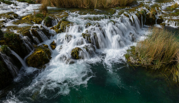 Waterfalls in the andes