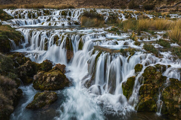 Fototapeta na wymiar Waterfalls in the andes