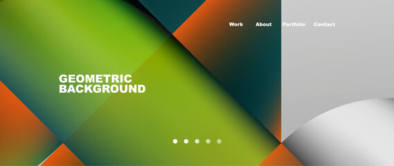 Geometric abstract background, line with fluid colors. Vector Illustration For Wallpaper, Banner, Background, Card, Book Illustration, landing page