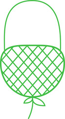 Digital png illustration of green shamrock on transparent background