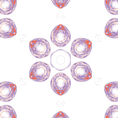 Digital png illustration of blue and red shapes on transparent background