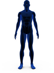 Digital png illustration of digital human on transparent background