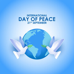 Vector illustration of International Day of Peace banner