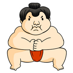 Sumo cartoon drawing