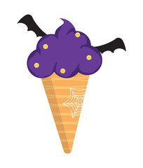 Halloween Ice Cream Vector, Elements and Symbol
