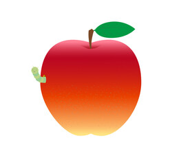 赤い虫食いリンゴ