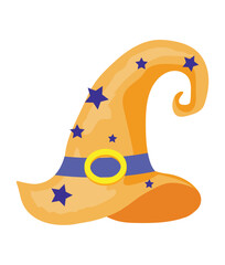 Halloween Witch Hats Vector, Elements and Symbol
