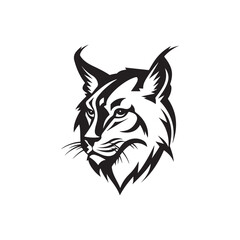 Modern Lynx Silhouette Logo