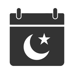 Vector illustration of month of ramadan icon in dark color and transparent background(PNG).