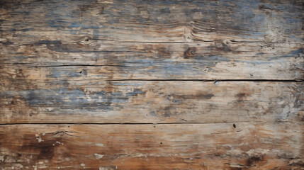 Ancient wooden planks with cracked paint
