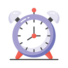 Trendy icon of alarm clock in editable style, easy to use and download